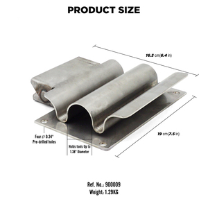 Stainless Steel Spring-<b>Loaded</b> <b>Shovel</b> Holder for Dump Truck and Trailer - Product Image 2