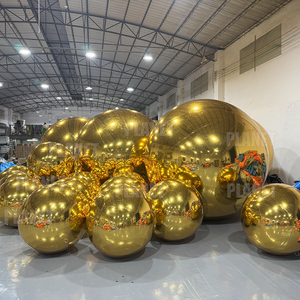 Sphère Boule Réfléchissante 40cm 400cm <span class=keywords><strong>Gonflable</strong></span> Doré Suspendu Grande Bulle Ballon <span class=keywords><strong>Gonflable</strong></span> DiscoMirror Boule pour Anniversaire - Product Image 2