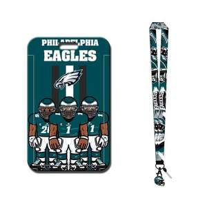 32 Teams Philadelphia Eagles Großhandel Lanyard ID-Karten etui Inhaber Amerika USA Teams Telefon Fußball Schlüssel bund - Product Image 1
