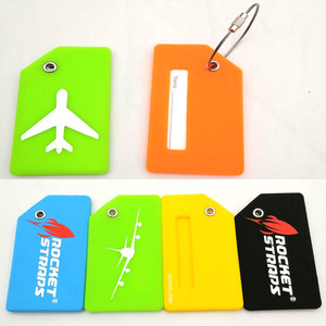 Étiquettes de bagage en silicone souple en gros, accessoires de voyage, porte-noms de valise, étiquettes de bagages - Product Image 4