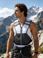 Gilet lesté réglable avec sacs amovibles, robuste, écologique, en néoprène à gel rafraîchissant, pour fitness et entraînement de force, taille poitrine 48x35cm
