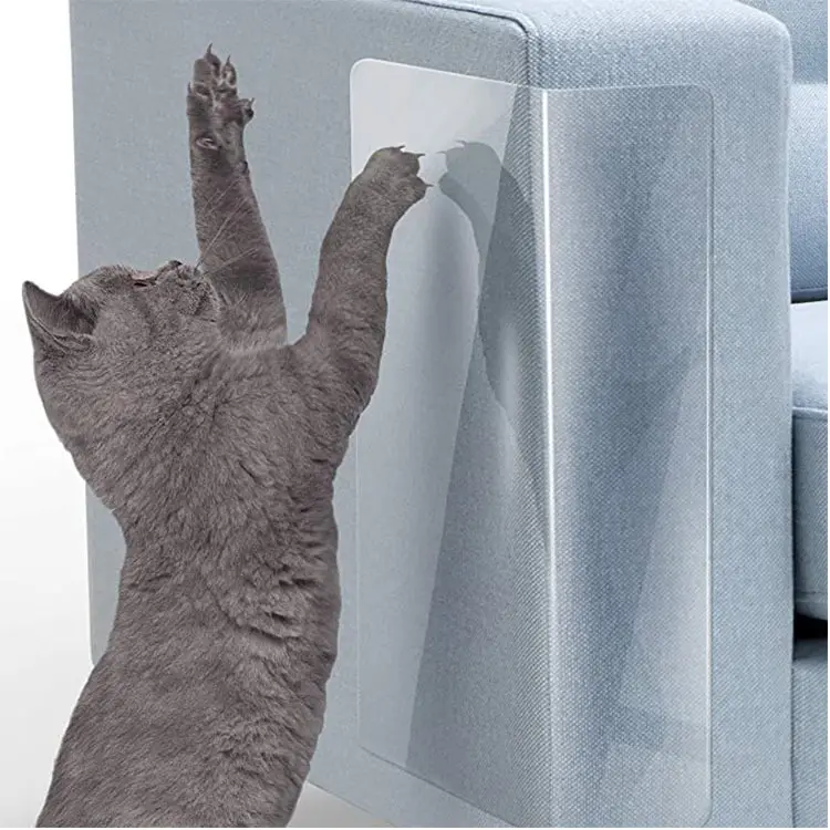 Deluxe Cat Scratch Shields Protetores de móveis Anti Cat Coçar Sofá Móveis Canto Protector Clear Cat Sticky Tape