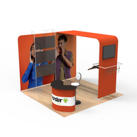 Présentoirs d'exposition portables pliables en alliage d'aluminium léger pour salons professionnels, conventions et expositions