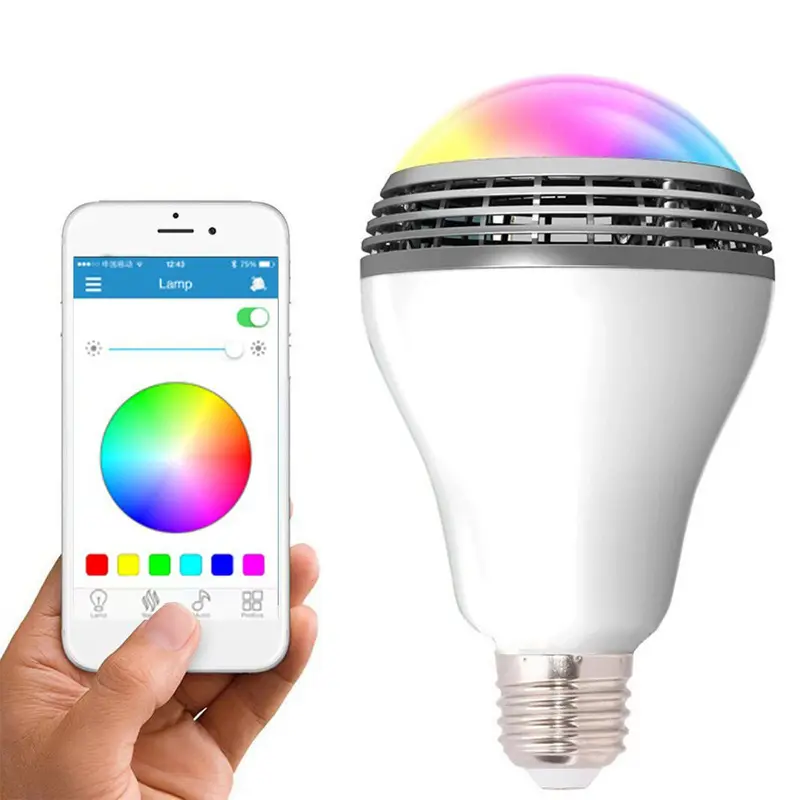 Speaker Smart LED Lamp Music Light Bulb with Updated Remote Control