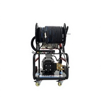 Nouvelle machine de nettoyage de canalisations à jet d'eau haute pression 7,5 kW 150 bars, nettoyeur de drainage électrique, bobine de tuyau de 30 m, débit de 30 L/MIN