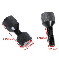 Kit de goupilles d'alignement à 2 trous JIAX, 1-1/8 po, en acier au carbone anodisé noir, outil de localisation moleté, compatible avec les tuyaux ASME 150LB 300LB