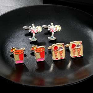 Venta directa de fábrica <span class=keywords><strong>camisa</strong></span> de Metal traje decoración personalizada divertida novedad taza de café <span class=keywords><strong>gemelos</strong></span> para hombres - Product Image 4