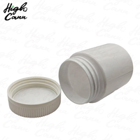 Etiquetas Personalizadas, Duraderas, de 1oz, 2oz, 3oz, 4oz, Blancas Sólidas, con Bloqueo UV, Transparentes, Frascos de Plástico para Flores de 3.5g, Tapa a Prueba de Niños, Revestimiento de PE, Herméticos