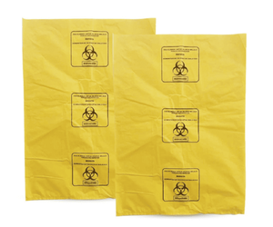 Autoclave Eliminación de residuos médicos Bolsas de riesgo biológico Bolsas de recolección de riesgo biológico rojo para hospitales Residuos infecciosos de plástico PP - Product Image 1