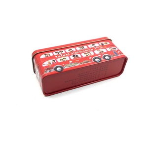 Caja de Metal Rectangular Roja Grande para Regalos y Almacenamiento de Alimentos - Product Image 3