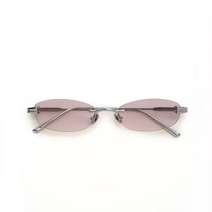 מגנים בסגנון וינטג אופנה משקפי שמש לנשים וגברים עם משקפי שמש ללא מסגרת משקפיים עם v400 עדשות ורוד - Product Image 1
