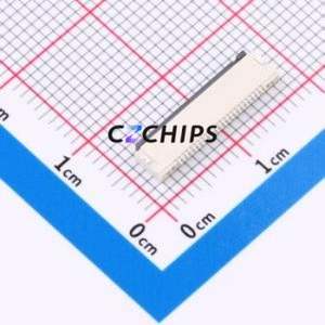 CAX-AFC30-24XCB-H1.5 FFC/FPC Connector SMD,P=0.5mm,Horizontal Mount Connector Flip Cover Type Bottom Contact 24P 0.5mm - Product Image 2