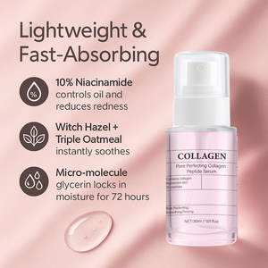 Suero Reparador de Poros con 10 Péptidos de Colágeno, Ilumina la Piel Opaca, Cierra los Poros, para Piel Mixta, Rutina Diaria, 30 ml - Product Image 3