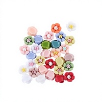 30 Pièces Nouvelles Décorations Bling Bling en Résine 3D à Dos Plat, Série Mini Fleurs Mignonnes, pour la Fabrication de Bijoux et les Breloques d'Ongles