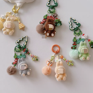 พวงกุญแจ Labu MINI รูปการ์ตูนน่ารักอุปกรณ์เสริมโทรศัพท์สำหรับเทศกาลคริสต์มาสแบบทำมือ - Product Image 6