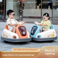 Mobil Bumper Listrik Anak-Anak Go-Kart Mainan Anak dengan Remote Control Mobil Plastik Isi Ulang untuk Usia 3-8 Tahun