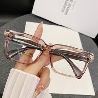 Montures de lunettes carrées de style européen et américain, vintage, classiques, anti-lumière bleue, monture complète, unisexe, sans ordonnance, Yuli