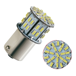 หลอดไฟ LED 24V สีขาว รุ่น P21W 1156 BA15S 1157 1206 50SMD ความสว่าง 400LM สำหรับรถยนต์ ใช้เป็นไฟถอย ไฟท้าย ไฟเลี้ยว ไฟจอด 5W ระบบ Canbus - Product Image 4