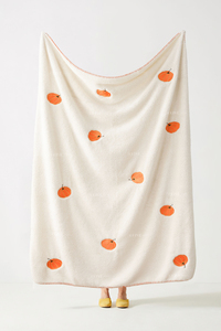 Cobertor de Lã Sherpa com Bordado de Abóbora para Outono, Super Macio, Aconchegante, Quente, Suave, Respirável e Leve para Cama e Sofá - Product Image 4