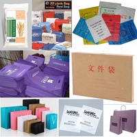 Mesin cetak pembuat tas kertas Kraft di atas tas dengan mesin pencetak kantong plastik Cetak
