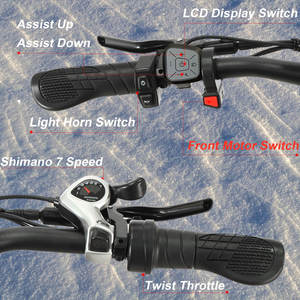 Vélo Électrique Hybride à Pneus Larges, Double Moteur, Batterie au Lithium de 26 Pouces, 2000W, 48V, 22,4 Ah - Product Image 4