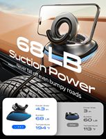 Support de téléphone à forte aspiration LISEN, support de téléphone portable en silicone pour tableau de bord, support de voiture lavable pour iPhone 16 Pro Max Samsung S24 S25