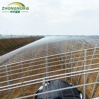 Serre agricole solaire monocouche en PE à structure métallique, ensemble complet pour la culture hydroponique de légumes