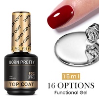 BORN PRETTY PRO 16 Options Base en Caoutchouc et Top Coat pour Ongles, Gel Vernis de Haute Qualité, Sans TPO, Anti-Rayures, Non Dégraissant