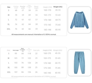 Ensemble de sweat-shirts à capuche en molleton uni 350G basique 2026, vente en gros, pour homme, ensemble décontracté polyvalent - Product Image 2