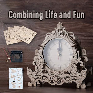 Sáng Tạo Đồng Hồ Bằng Gỗ Handmade Câu Đố Ghép 3D Đồng Hồ Reloj Món Quà Sáng Tạo Cho Trẻ Em Tự Làm Đồng Hồ - Product Image 5