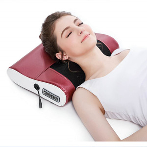 Coussin de massage pour le cou avec chaleur et thérapie infrarouge pour soulager le cou, les épaules et le dos, coussin de massage à brancher - Product Image 1