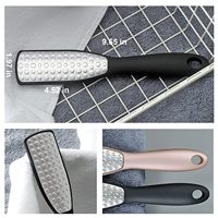 Outil de soin des pieds en acier inoxydable double face de qualité supérieure dissolvant de callosités et de peaux mortes lime de pédicure râpe exfoliante pour les pieds