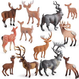 Lelewu simulation animal sauvage Sika cerf de Virginie faon modèle statique solide décoration jouet vente directe d'usine - Product Image 5