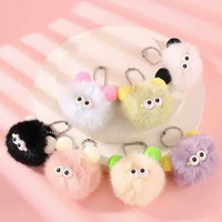 Porte-clés créatures ludiques, doux, moelleux et écologiques, pendentifs de sac en peluche vibrants pour cadeaux de filles et faveurs de fête