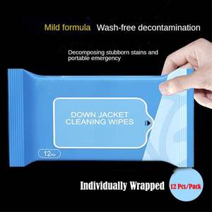 Lingettes nettoyantes et <span class=keywords><strong>d</strong></span>écontaminantes pour doudounes non tissées, lingettes humides pour le lavage des vêtements, lingettes anti-taches pour doudounes - Product Image 1