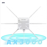 Point d'accès WiFi 6 AX 3000M extérieur étanche, routeur maillé sans fil double bande 2.4G/5G, extension WiFi 6 Wavlink WN588HX3