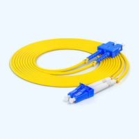 SAMZHE Cordon de brassage fibre optique monomode duplex LC/SC UPC personnalisé pour intérieur, 3,0 mm LSZH, pour réseau CATV