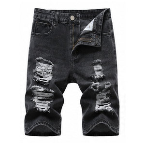 <b>Men's</b> Classic Jeans Shorts Cotton <b>Stretch</b> Casual Mid Waist Multi Pocket Button Zip Summer Everyday Wear <b>Men</b> Jeans Shorts - Product Image 5