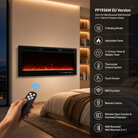 Thermostat numérique encastrable avec élément chauffant filaire, chauffage intelligent Wi-Fi pour foyer et poêle de salon