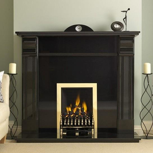 Decoración <span class=keywords><strong>de</strong></span> casa moderna diseño <span class=keywords><strong>de</strong></span> mármol tallado negro chimenea - Product Image 5
