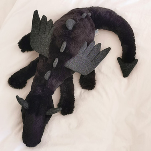 Jelly Cat Black Dragon Sky Dragon Snow Dragon, jouets en peluche doublés de coton PP, tissu super doux, pour enfants - Product Image 1