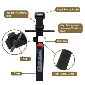 Medresq Vente en gros de harnais de <span class=keywords><strong>garrot</strong></span> métalliques, <span class=keywords><strong>garrot</strong></span> métallique d'urgence, dispositif de premiers secours pour équipement de sauvetage IFAK - Product Image 1