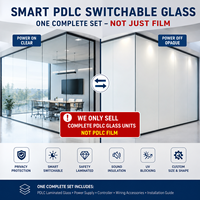 Film certifié CE Fenêtre électronique invisible commutable Pdlc Smart Glass Panneau en verre plat solide ultra clair