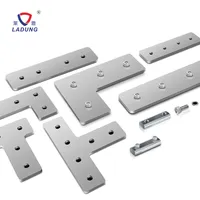 Plaque de fixation en aluminium pour profilés de robot LADUNG, type L, type T, réglage d'angle à 45 degrés SFP