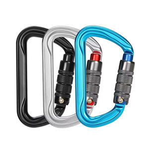 Mosquetón <span class=keywords><strong>de</strong></span> Bloqueo Automático <span class=keywords><strong>de</strong></span> 30 kN, Mosquetón <span class=keywords><strong>de</strong></span> Escalada Grande con Cierre Giratorio, Mosquetón <span class=keywords><strong>de</strong></span> Alta Resistencia para Escalada en Roca y Árboles - Product Image 3