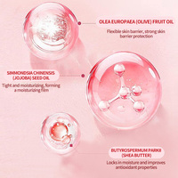 Lotion corporelle blanchissante au beurre de karité bio pour peaux noires, parfum rose végétalien, lot de 3 pièces OEM/ODM