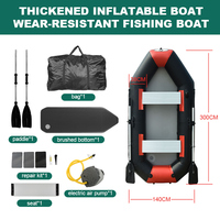 Bateau de ponton gonflable de pêche de plancher en aluminium de PVC de la CE 12ft à vendre