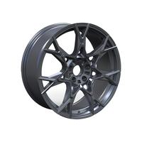 Rines Geométricos de Aleación Fundida a Presión con Offset ET Personalizado en Color Gris Metálico de 18 Pulgadas 5x112 5x114.3 para Tuning de Autos