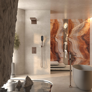 STOTS 2024 Collection d'hôtels de luxe italiens pommeau de <span class=keywords><strong>douche</strong></span> à effet pluie poli Jet doux Massage pour appartement salle de bain - Product Image 4