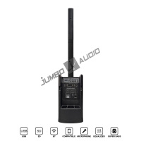 Sistema de Sonido PA de Columna Activa Portátil de 3 Secciones, 600W+200W, Mezclador Incorporado, Preajustes DSP, TWS para Entrada de Guitarra, Iglesia, Eventos en Vivo